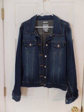 Old Navy Dark Denim Blue Jacket XXL 20 18 Retro Mod Old School - early 2000's